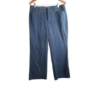 Navy Blue Dockers Size 10 S mid rise curvy Trouser cotton pants chino
